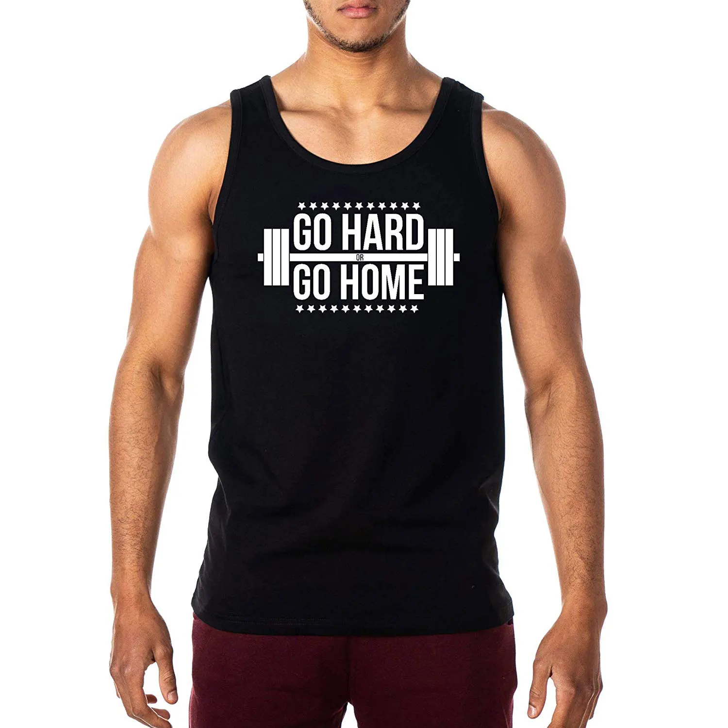 Muscle Fitness Men's Summer Sleeveless Training Outdoor Running Resting Vest - Color: Black