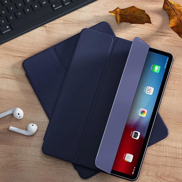 Benks для iPad Pro 12,9 дюйма, защитный чехол, смарт-чехол, пробуждение/сон, полный экран, ПУ, Магнитный футляр, слот, флип-чехол - Цвет: Blue