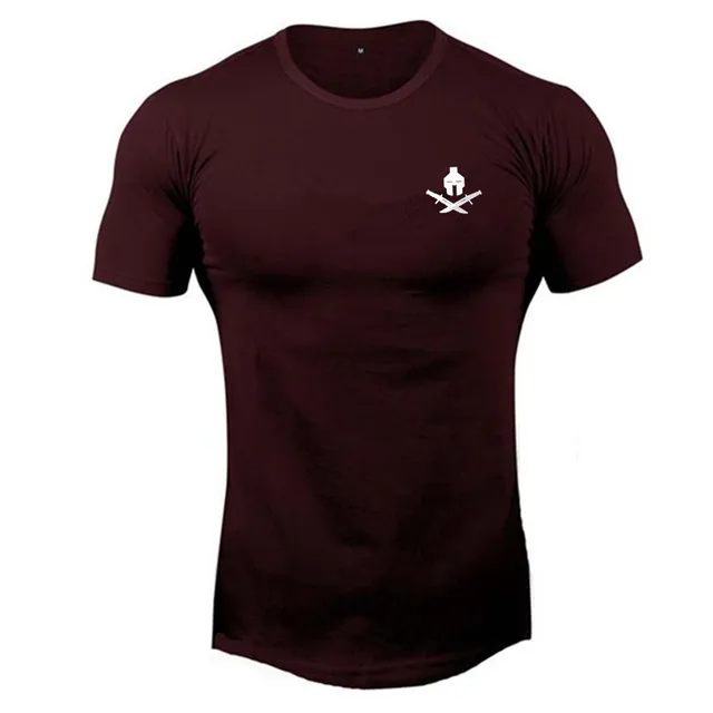 2021 nowa markowa odzież fitness Running t shirt mężczyźni O-neck t-shirt bawełna kulturystyka koszulki sportowe topy gym men t shirt 4