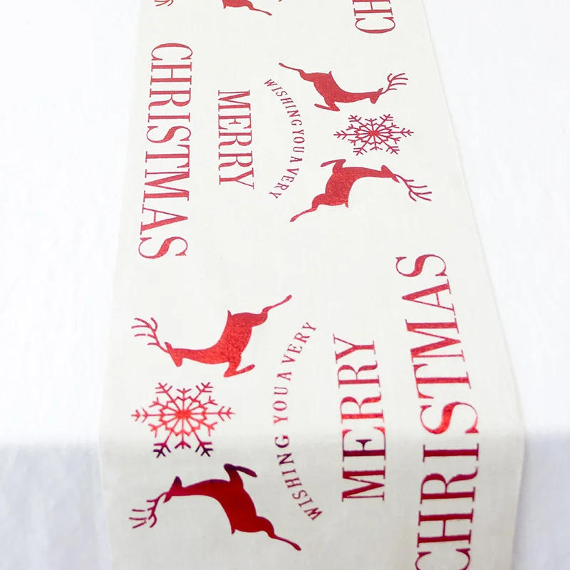 A White Deer Рождественские украшения для дома олень/Венок 1 шт. 270x28 см настольные украшения Рождественское украшение рождественское полиэфирное волокно декор год - Цвет: A White Deer