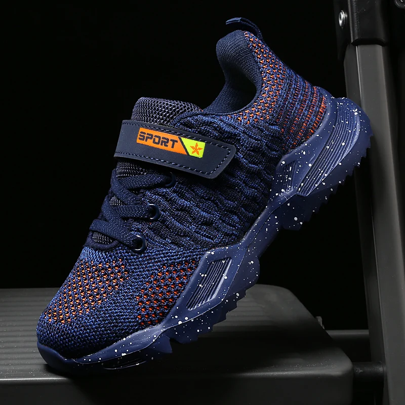 New Arrival Boy Children Sport Shoes Brand New Fashion Boys Sneakers Breathable Kids Boy Shoes Blue Young Boy Casual Sneakers