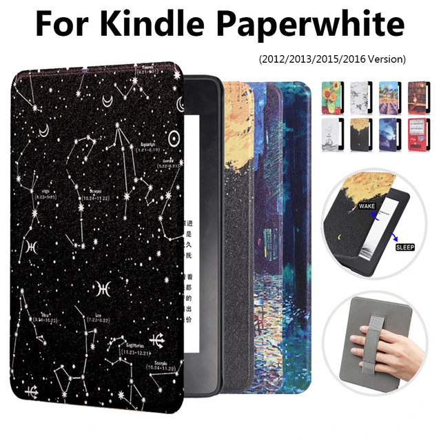 Etui pour Kindle Paperwhite 1-2-3-4 6,Housse Protecteur Étui