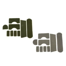 18 шт липучки DIY для шлем MICH, армейский зеленый и серый