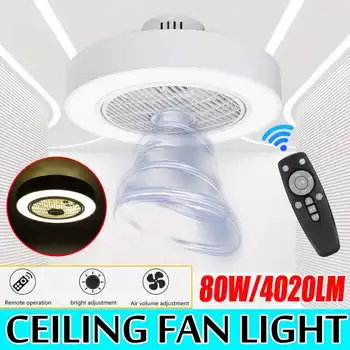 

Ceiling Fan Lamp Remote Control three-color dimming ceiling fan light Modern Acrylic Light White Decor Light for Home AC185-250V