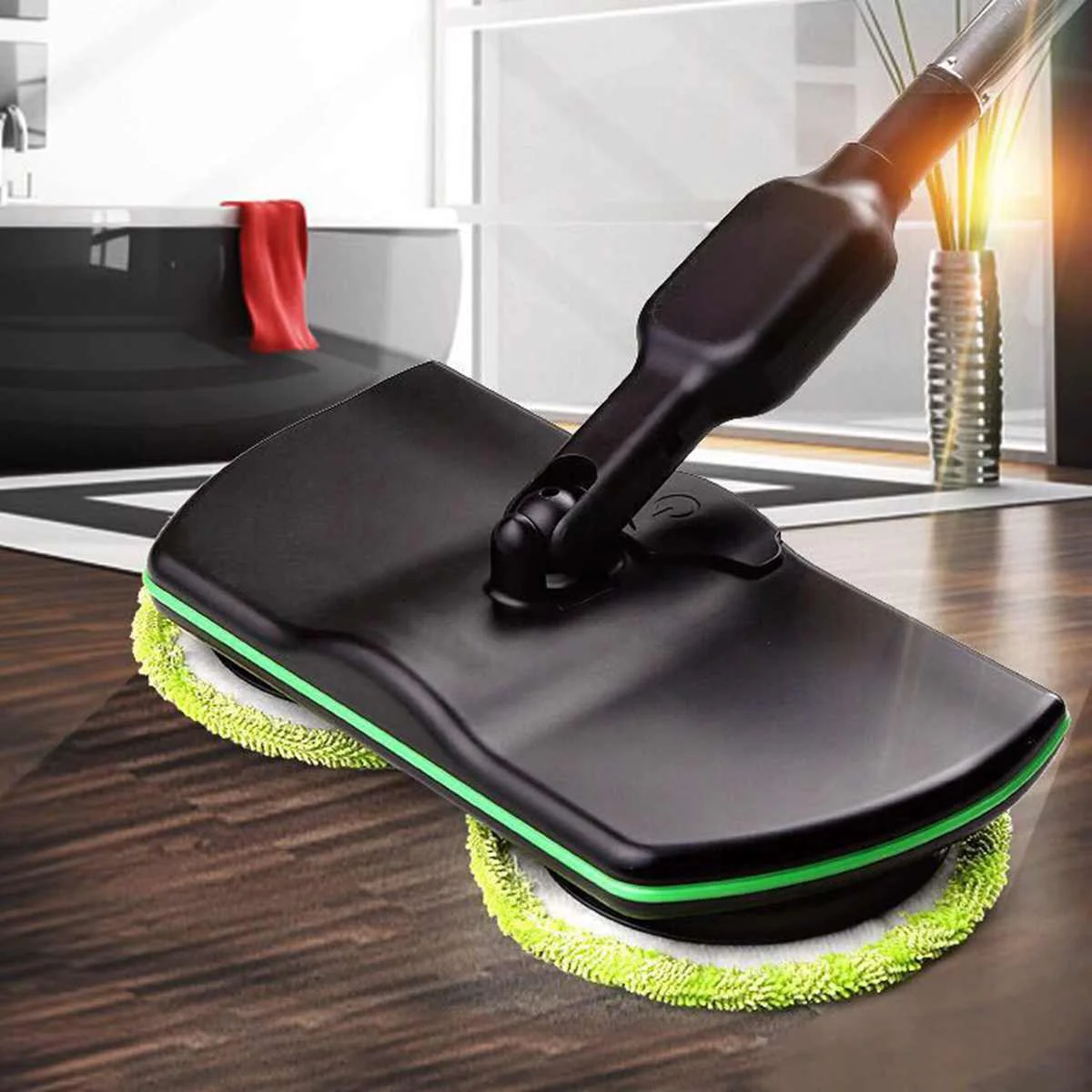 

Rechargeable Floor Wiper Cordless Sweeping Handheld Wireless Electric Mop Floor Washer Wireless Rotating Electric Mop