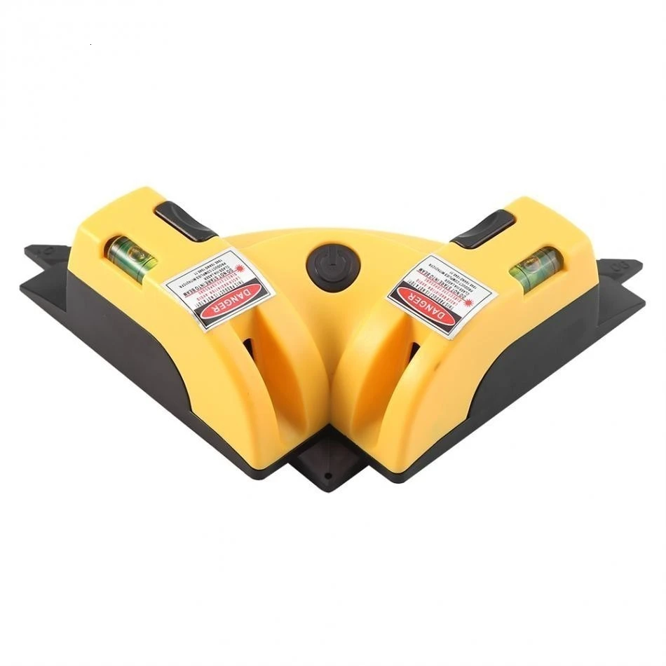 Yellow Прямоугольный 90 градусов квадратный мини Niveau лазерный уровень измерительный инструмент выравниватель строительный электронный измерительный инструмент - Цвет: Yellow