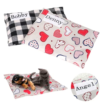 

Custom Dog Mat Blanket For Small Medium Dogs Cats Soft Pet Puppy Cat Sofa Bed Cushion Warm Printed Pet Kennel Pad Blanket
