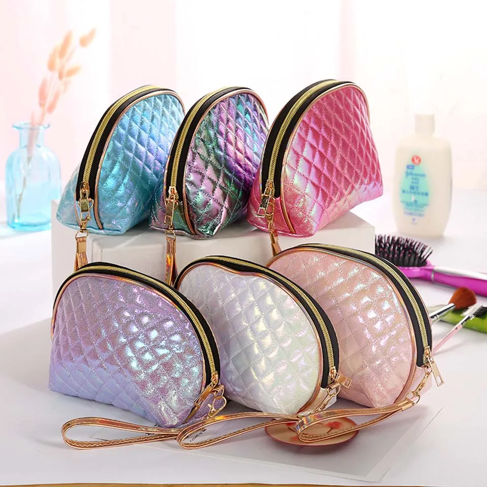 

Symphony Embroidery Big Makeup Bag Travel Women Make Up Bags Zipper PVC Letter Fashion Women Travel Organizer Cosmetic Bags