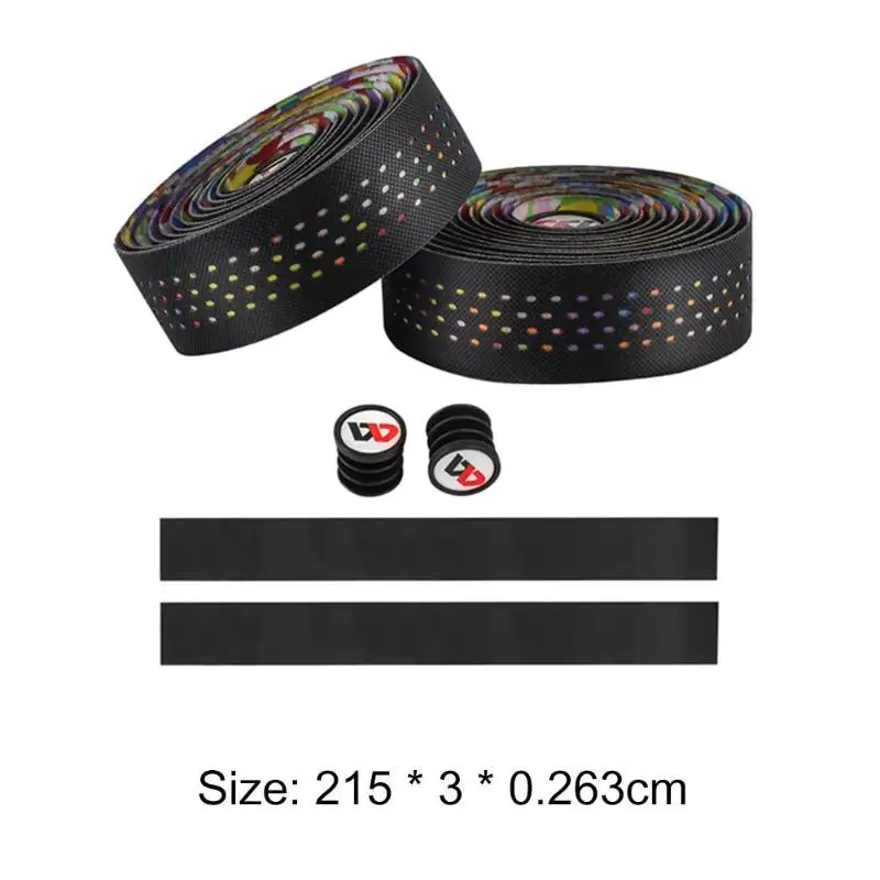 Multicolor Нескользящая лента для руля велосипеда из композитного полиуретана водонепроницаемые ремни для горного велосипеда износостойкие многофункциональные ремни аксессуары для велоспорта - Цвет: Multicolor