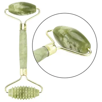 

Double Head Facial Massage Roller Jade Face Slimming Body Head Neck Eye Beauty Massage Stone