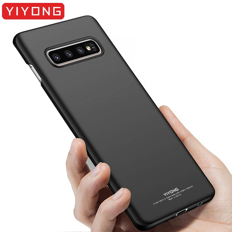 

S10 Plus Case YIYONG Frosted Coque For Samsung Galaxy S10 Plus Case S10 Lite Hard PC Cover For Samsung S10 E S10e S9 Plus Cases