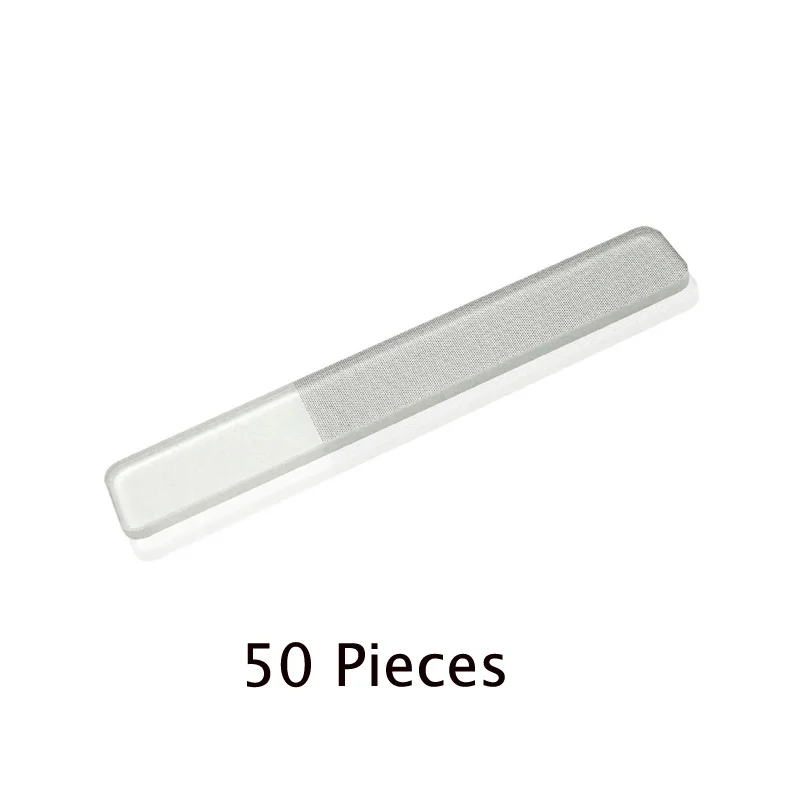 50 pieces Набор нано пилочек для ногтей с чехлом, блестящий чехол для ухода за ногтями, Маникюрный Инструмент для ногтей, Гладкий полированный косеметологический лак для ногтей - Цвет: 50 pieces