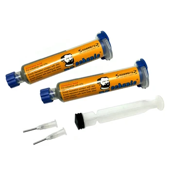 

2pcs/lot MECHANIC Low-Temperature Lead-Free Solder Paste BGA Solder Flux Paste Soldering 40g Sn42/Bi58 For PCB IC SMT BGA