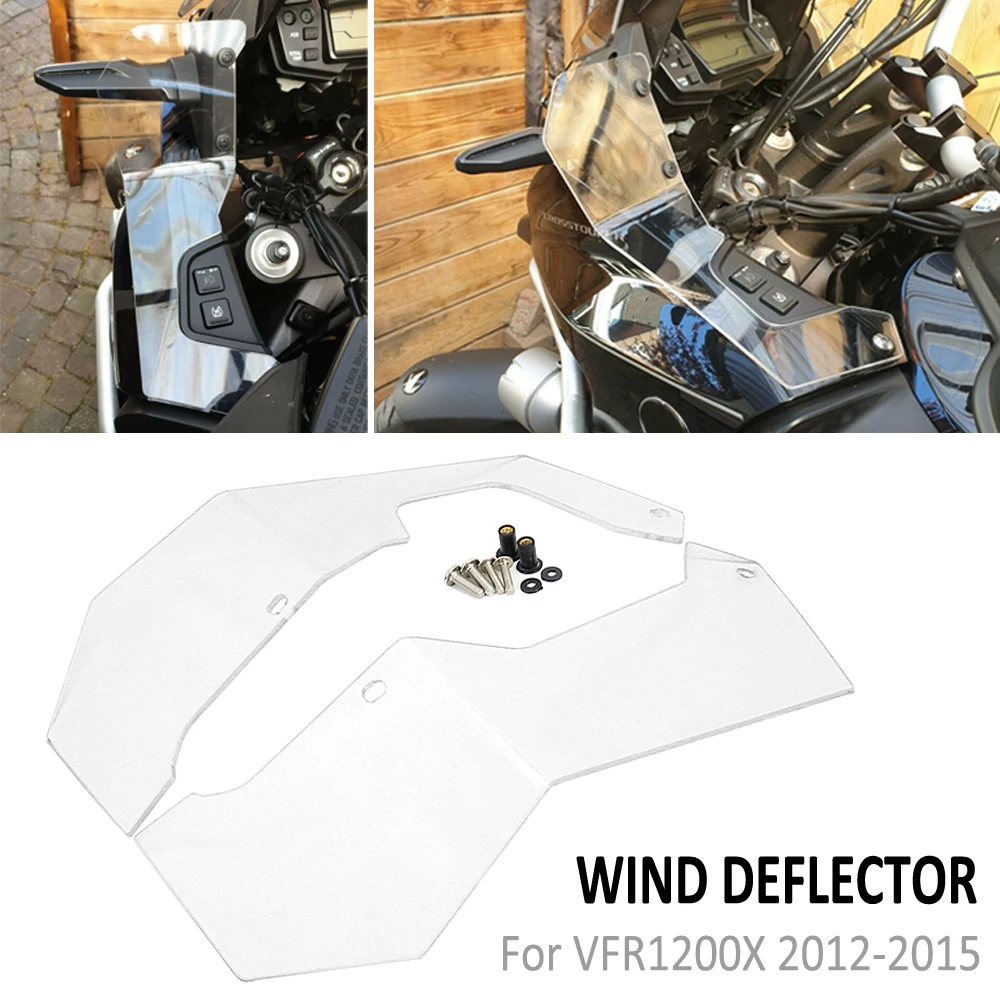 

Motorcycle Side Windshield Handguard panels Wind Deflector Pair FOR Honda VFR 1200X VFR1200X Crosstourer VFR 1200 X 2012 - 2015