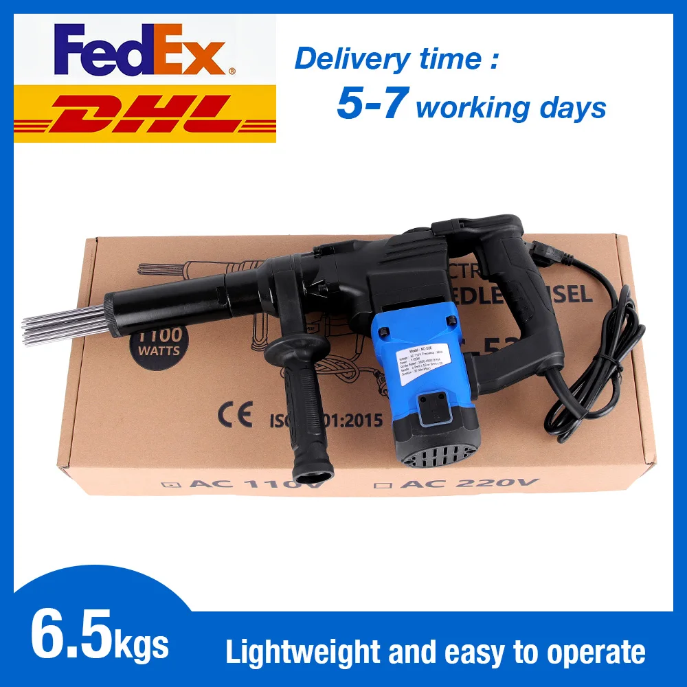 1100W Needle Derusting Gun Electric TD 53E Jet Chisels Hand Held