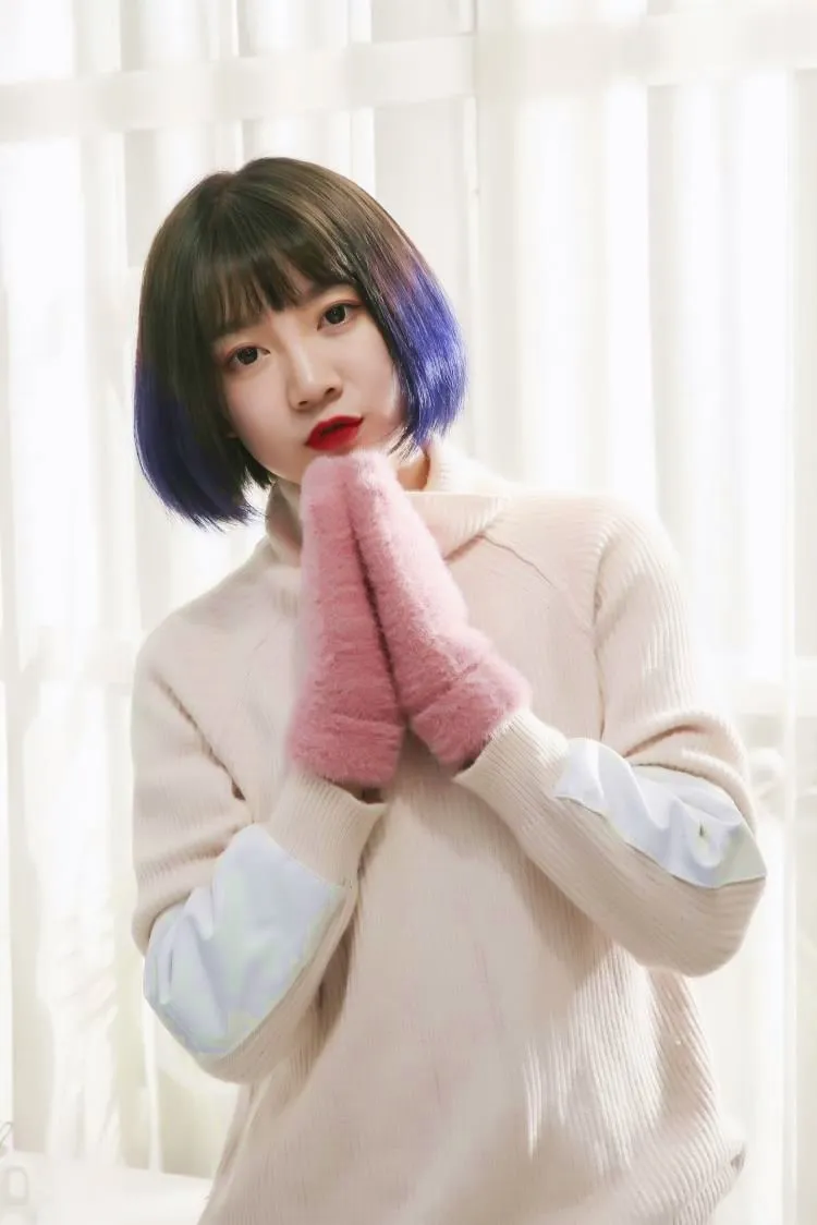 Зимние женские варежки теплые и толстые вязаные перчатки имитация Ermine Han модные варежки Зимние женские зимние трендовые женские