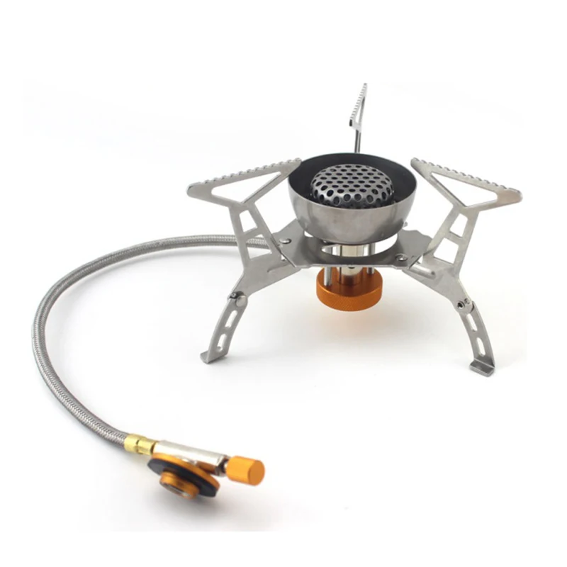 windshield stove Desert&Fox газовая плита, Портативная Складная газовая горелка, складная походная плита с коробкой для пеших прогулок, номинальная мощность 3500 Вт - Цвет: windshield stove