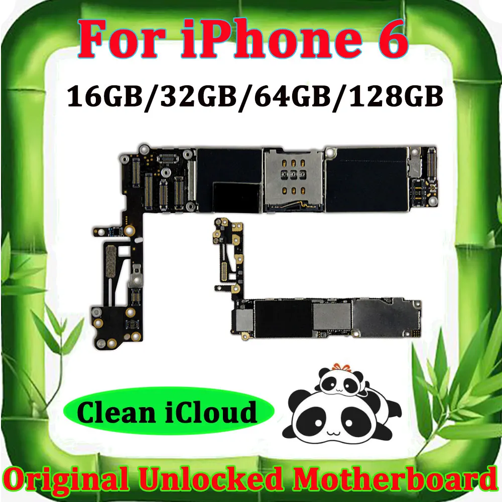 Оригинальные платы разблокировки для iphone 6 материнская плата без Touch ID для iphone 6 материнская плата 16g 32gb 64g icloud разблокировка основная плата