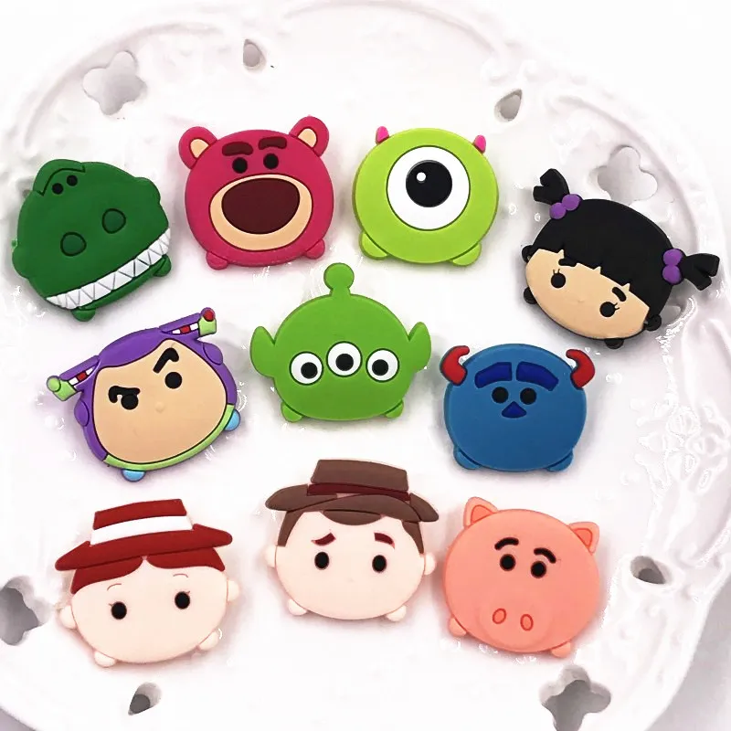 

10PCS Mix Wholesale Animal Cartoon Monster Icon Badge PVC Pin Woody Icon Brooch For Decoration On Backpack T-shirt Cap
