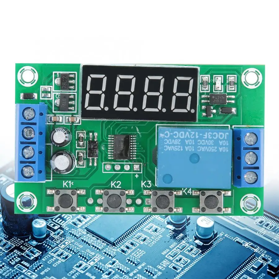 1-12 V релейный модуль цикл триггер задержки выключатель Многофункциональный освежитель воздуха с таймером Регулируемый триггерный релейный модуль