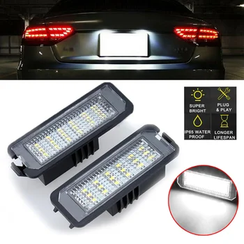 

12-30V License Plate Light For Golf Phaeton Rabbit 3528 SMD 6000-6500K