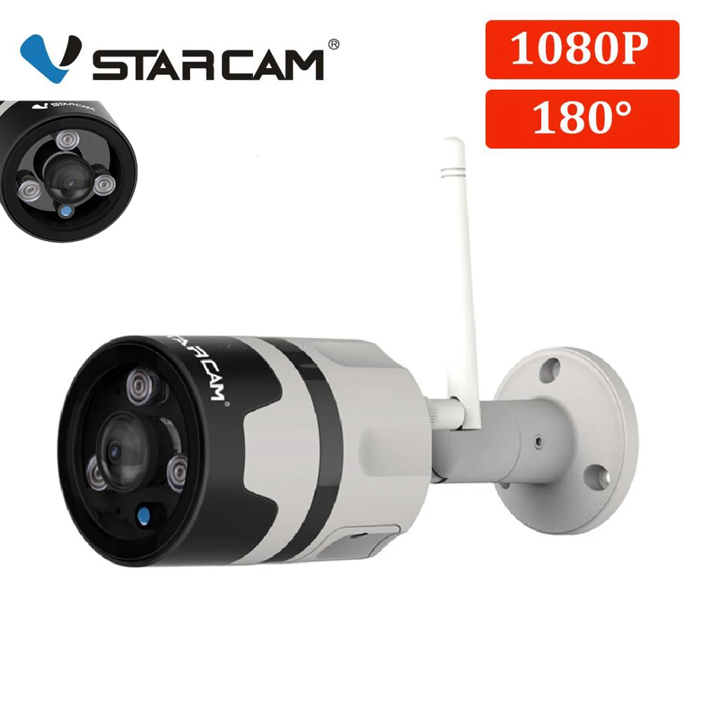 Vstarcam, 1080 P, ip-камера, уличная, Wifi, камера, IP66, водонепроницаемая, обнаружение движения, ночное видение, панорамная, цилиндрическая камера C63S