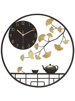 

Metal Art Big Wall Clock Modern Design Creative Gold Chinese Style Modern Design Clock Mechanism Reloj Pared Home Decor BE50wc