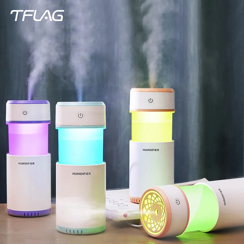 TFlag Тянущая модель увлажнитель USB мини Красочные окружающей среды светильник