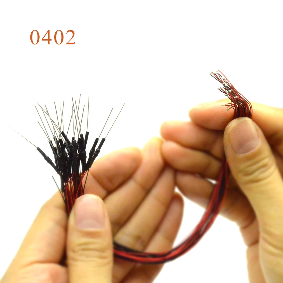 5 шт. 1,5 K резистор 0402 SMD модель train HO N OO шкала предварительно припаянный micro litz проводной светодиодный провод 20 см