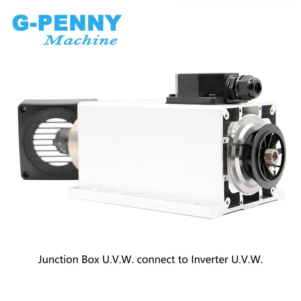 Новое поступление! 3.5kw ER20 двигатель шпинделя с воздушным охлаждением 4 шт. подшипники 0,01 мм Точность 220 В/380 В деревообрабатывающий пневматический шпиндель охлаждения