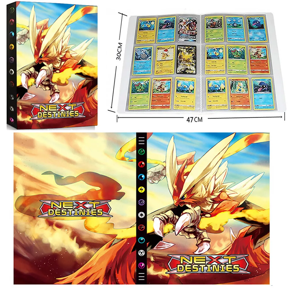 

TAKARA TOMY 432Pcs Album Pokemon Card Book Playing Game Cards Map Folder Collection Holder Cartoon Loaded List Kids Toy Gift