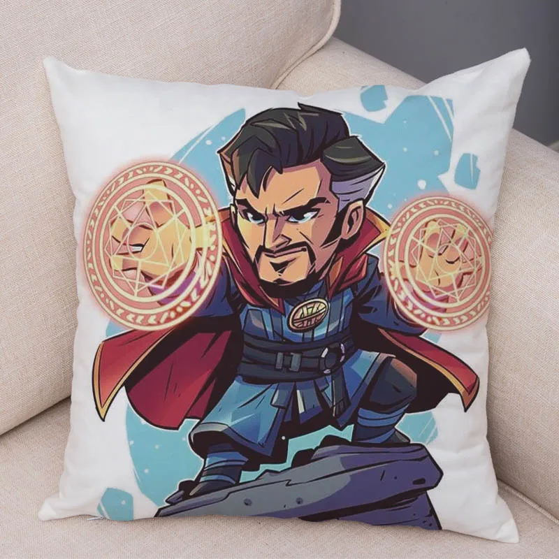 19 Marvel Мстители супер герой наволочка Подушка Чехол для диван, домашний декор Супермен Дэдпул супер герой короткая плюшевая наволочка - Цвет: 19
