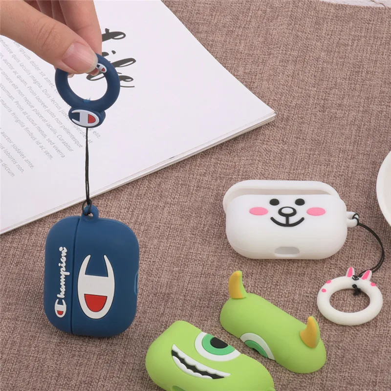 Чехол s для Apple AirPods Pro, мягкие Мультяшные наушники в виде кролика чехол для AirPods Pro 3, чехол для зарядного устройства Airpods с кольцом