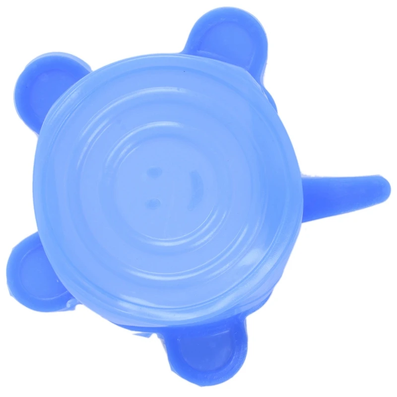 Абуи-силиконовые Эластичные крышки 6 пачек разного размера растягивающиеся пищевые крышки для чашек, кастрюль, банка, миски, блюда, кружки, банки