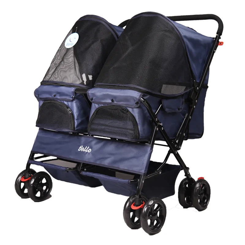 dog stroller for 2