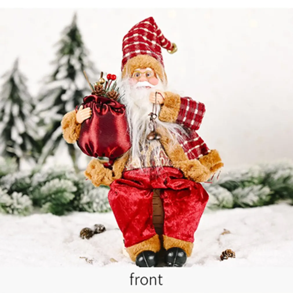 

Christmas Decoration Supplies Standing Posture Santa Claus Doll Exquisite Doll Ornaments atmosphere Supplies