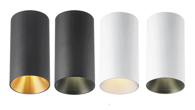 明装射灯LED吸顶式7W免开孔CREE圆形金色北欧客厅走廊COB防眩筒灯-淘宝网_13