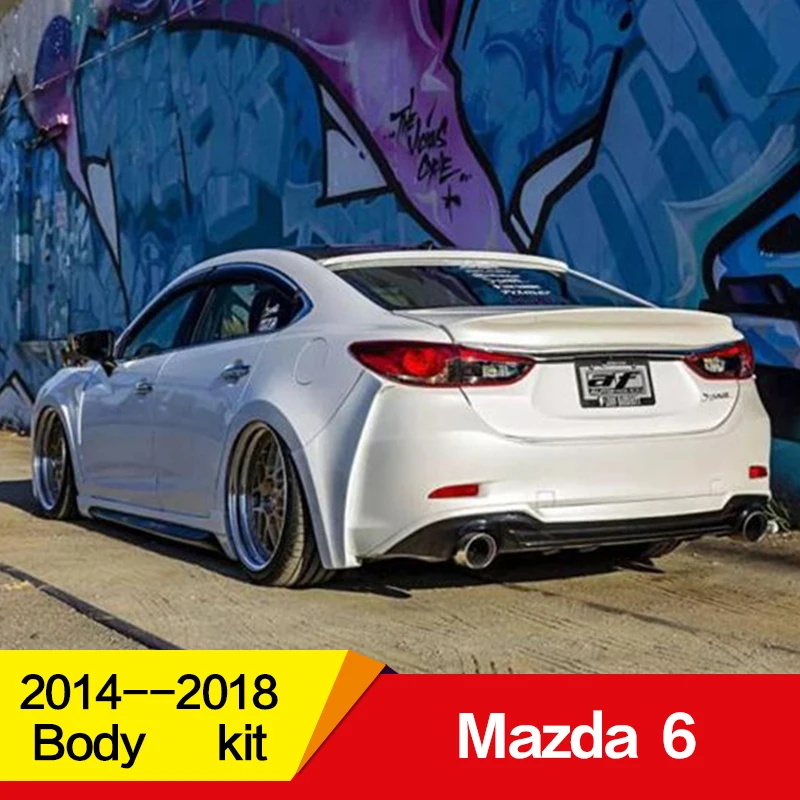 Подходит для Mazda 6, комплект кузова, заднее крыло 15 16 17 18 лет, Воздухозаборники, вентиляционные крышки, автомобильный переоборудование, широкие аксессуары для кузова