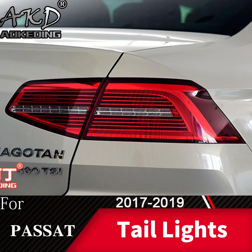 Задний фонарь для VW Passat B8 2017-2019 новый светодиодный задние фонари Противотуманные