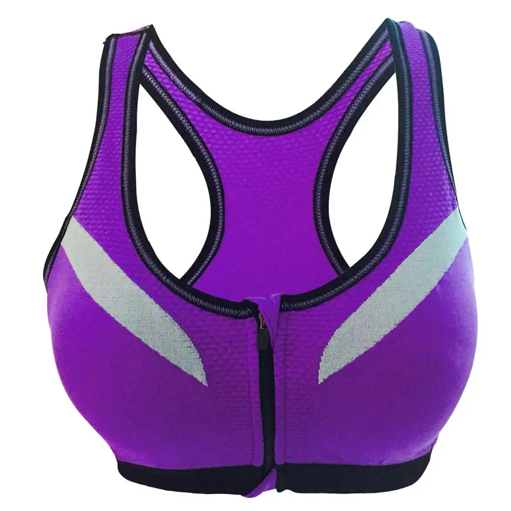 Женская Повседневная одежда для тренировок, йоги, одежда для активного отдыха, эластичный спортивный бюстгальтер на молнии с круглым вырезом, без рукавов, пэчворк
