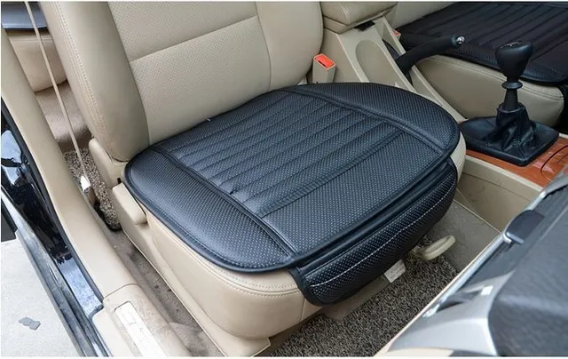 Auto Fahrersitz Kissen Bambus Holzkohle Auto Front Kissen Auto Sitz  Abdeckung Pad leder Tragen-widerstehen Auto Sitz Pads - AliExpress