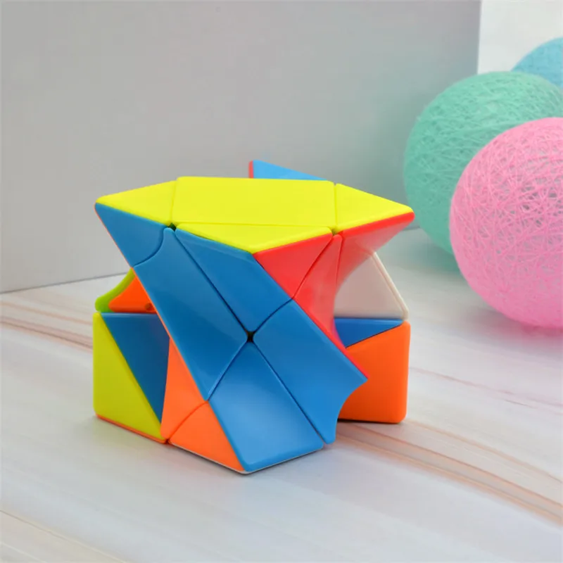 Cubo magico Lefun 3x3 кручение волшебный куб витой куб головоломка игрушка без наклеек красочные развивающие антистрессовые игрушки для детей