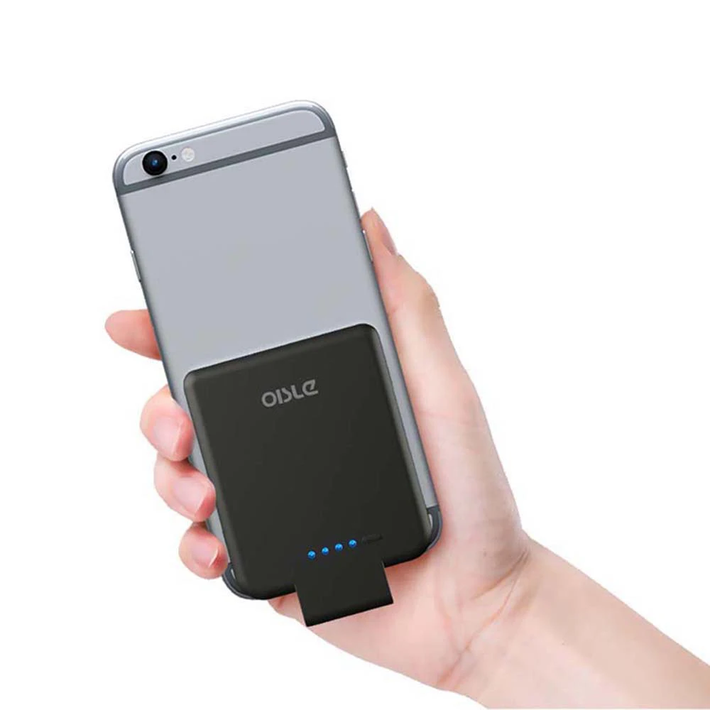 Black Потрясающий 2800 мА/ч, Батарея Зарядное устройство чехол для iPhone 8/7/6(s), ультра тонкий Мощность Bank Внешняя батарея резервного копирования переносной заряжающий чехол - Цвет: Black