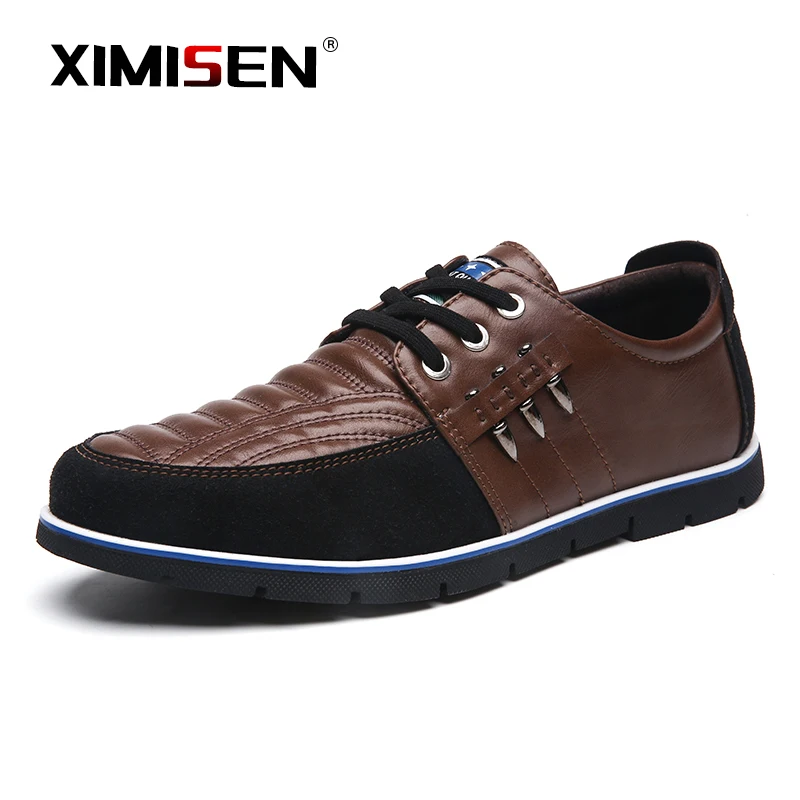 XIMISEN Plus Size 39-48 New Popular Style Men Casual Shoes Lace Up Comfortable Soft Lightweight Outsole Hombre | Обувь