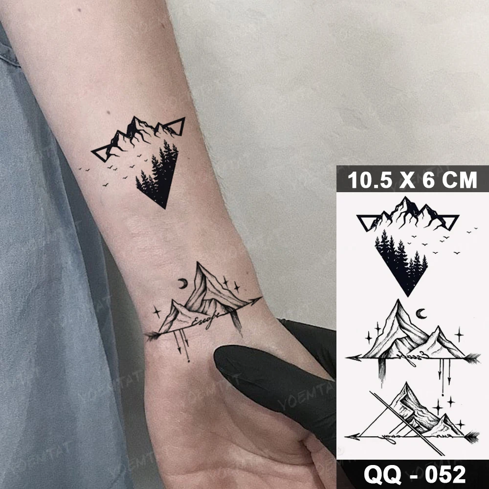 More mountains  waves  Ocean tattoos Triangle tattoos Tattoos