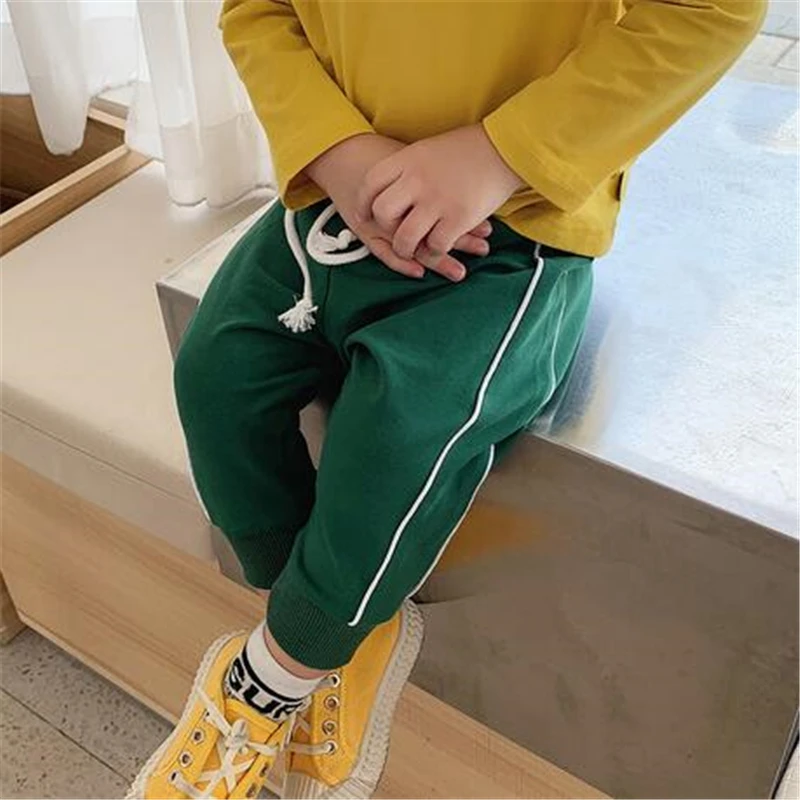Kids Pants Autumn 2-6Y Boys Casual Pants Kids Clothing Cotton Boys Long Trousers Baby Sport Pants Children Boys Clothing