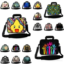 Портфель-мессенджер для ноутбука с ручкой из неопрена 10 12 13 14 15 17 15,6 13,3 дюймов для ноутбука Chromebook pc Плечевой ремень сумка для переноски Чехол