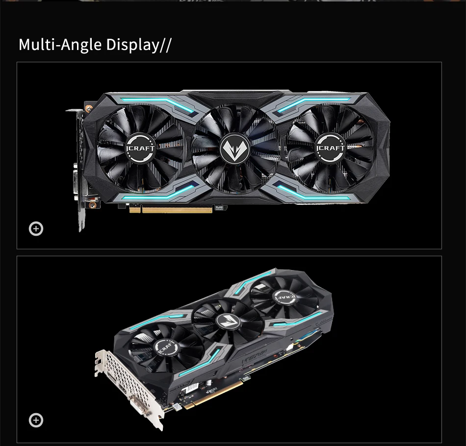 MAXSUN Graphics Cards Nvidia Geforce RTX 2060 SUPER iCraft 8GB GDDR6 256Bit 8Pin GPU Gaming Video Card desktop pc Full New