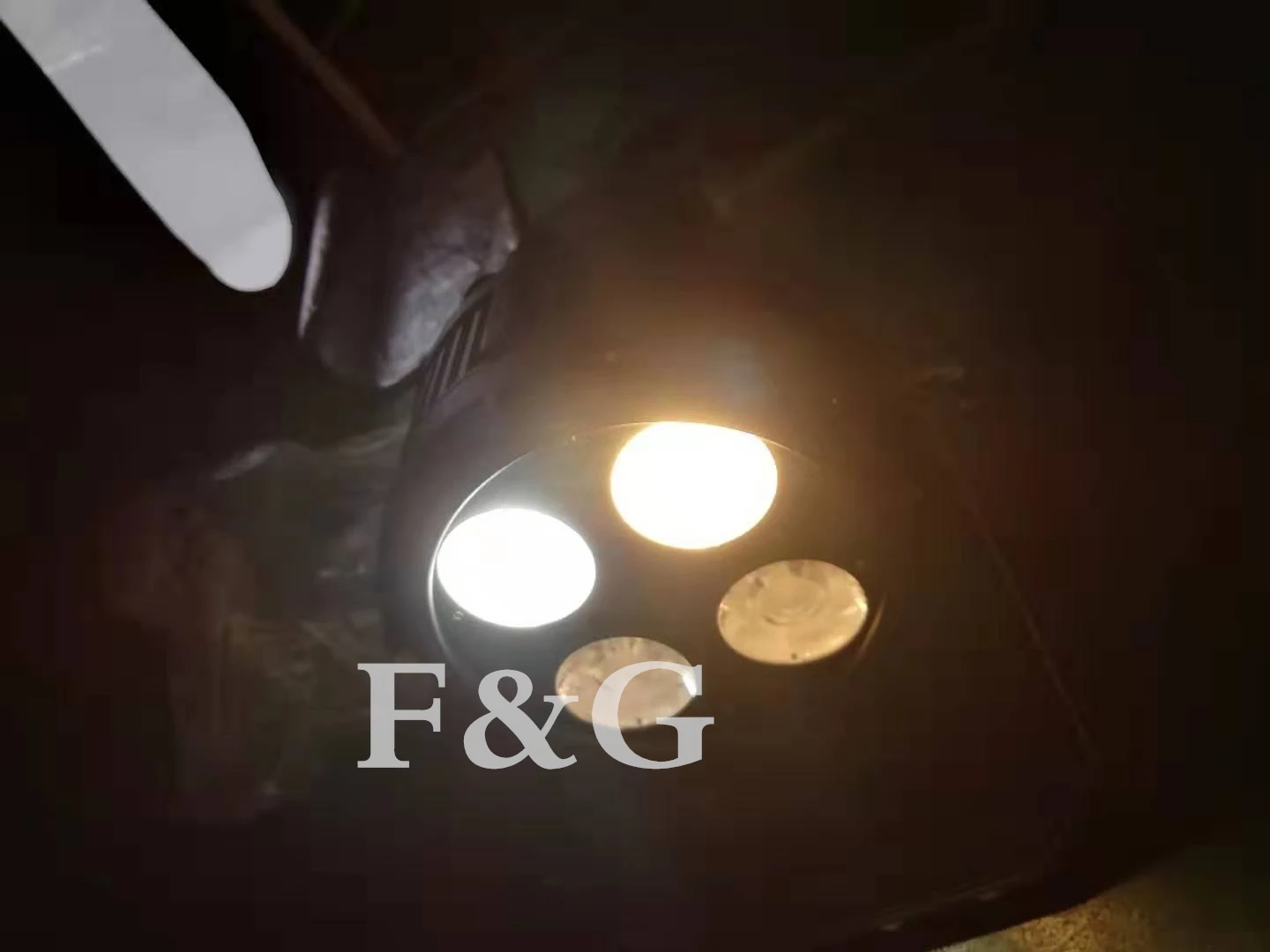 F& G 4x50W COB Par Iluminacion бланка алюминиевая лампа alta potencia para efecto de escenario DMX512 DJ disco cl