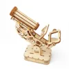 Educational Biological Microscope Wooden Mechanical 3D Puzzle Stem Kits With Slides Optical 160X Magnification For Kids Adult 3